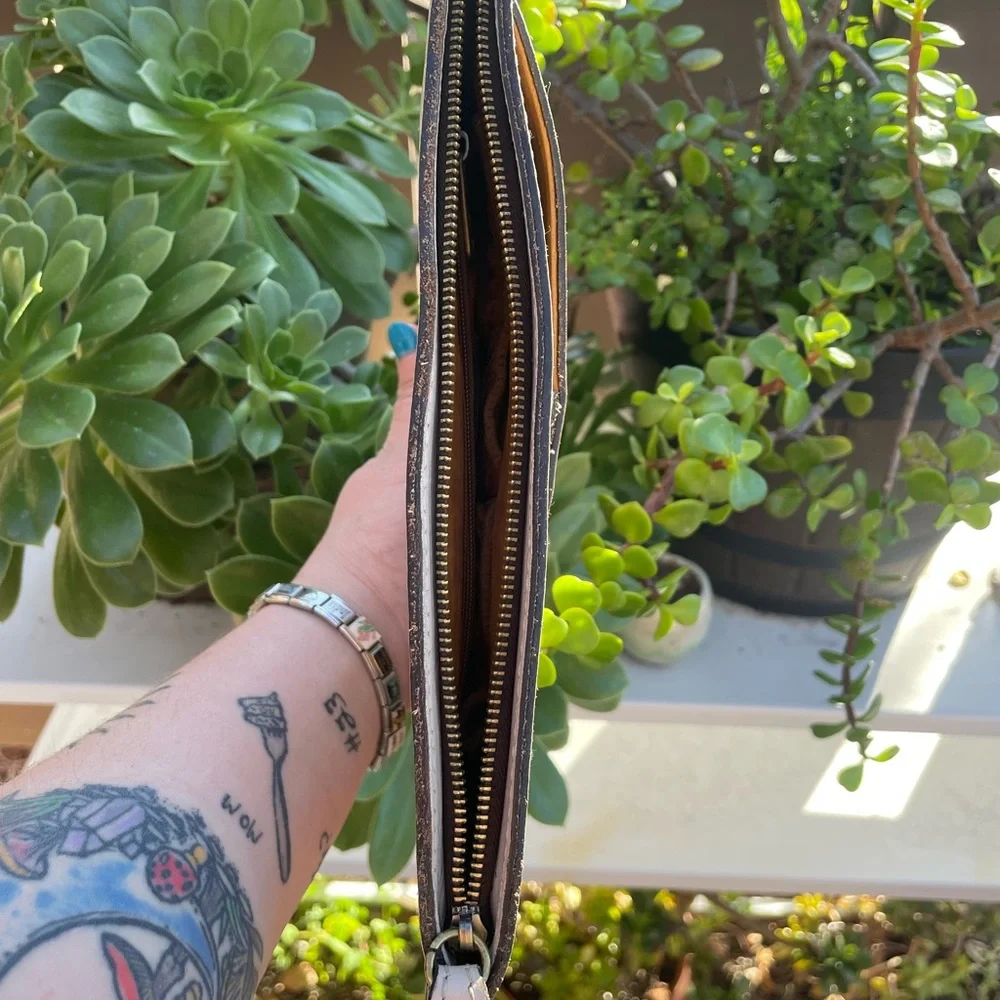 Patricia Nash Leather Floral Clutch with Wrist Strap - Picture 6 of 6